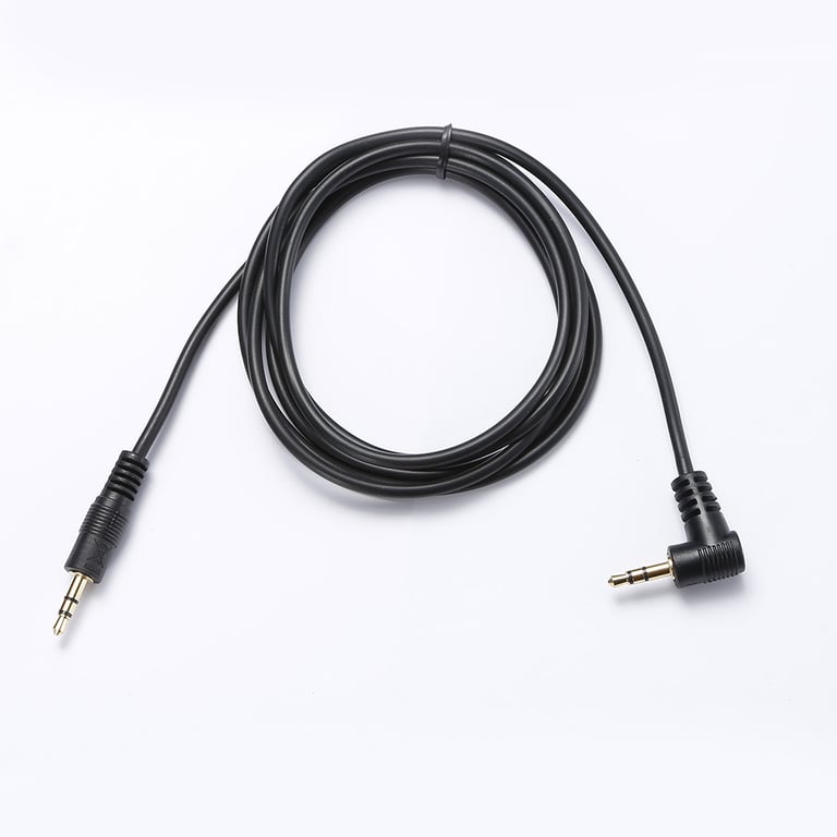 Cable Jack 3.5mm male coude 1.50 Fiches Or - vue 3