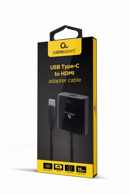 Gembird A-CM-HDMIF-03 adaptateur graphique USB 3840 x 2160 pixels Noir