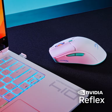 HyperX Pulsefire Haste 2 Core sf - Souris gamer (blanc/vert/violet)