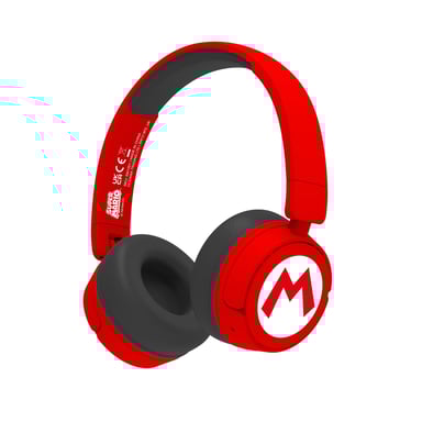 OTL Technologies Super Mario Écouteurs Avec fil &sans fil Arceau Musique USB Type-C Bluetooth Rouge, Noir