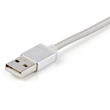 StarTech.com Cavo multi caricatore USB da 1 m - Lightning USB-C Micro-B - Intrecciato