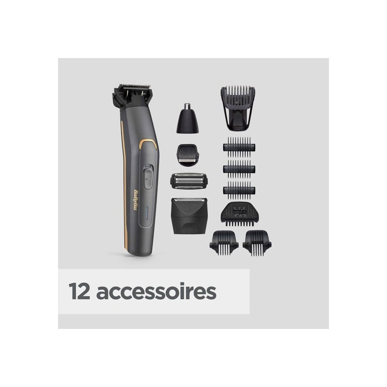 Tondeuse multifonction 12 en 1 BABYLISS P1364E Lames Waterproof Kit complet - vue 3