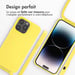 imoshion Coque en silicone avec cordon pour Apple iPhone 14 Pro Max - Jaune
