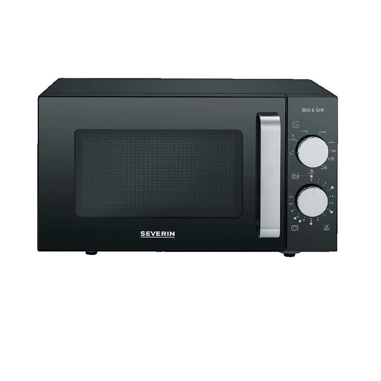 Micro-ondes Severin MW 7762 Compact Noir et acier inoxydable - Neuf