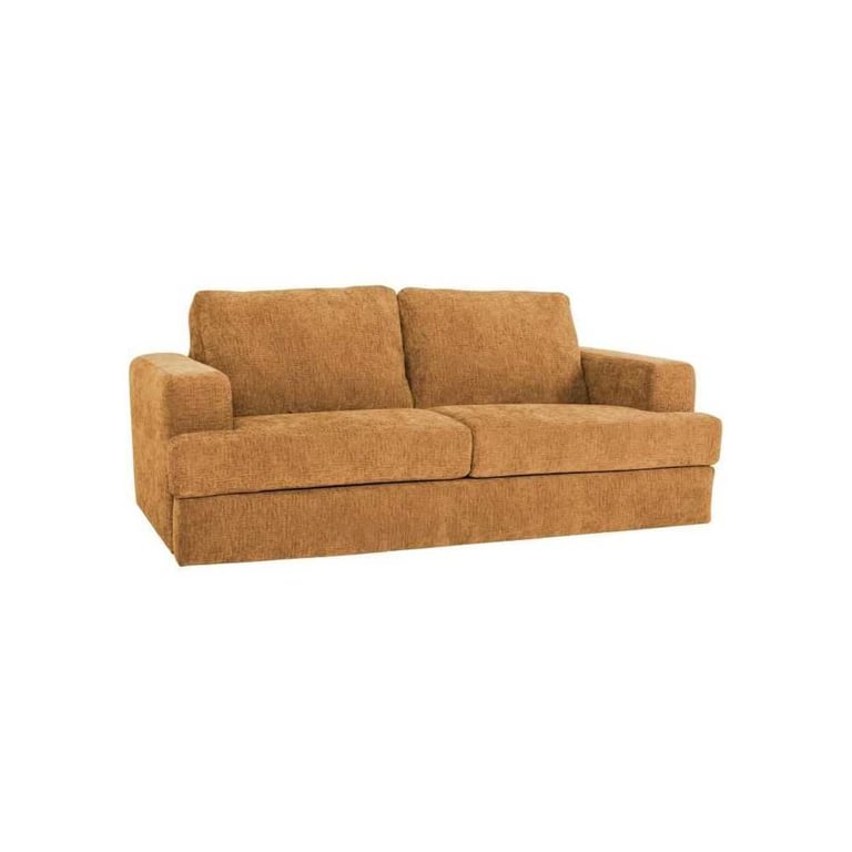 Canapé convertible express 3 places IGOR Tissu gauffré Matelas 15 cm 211 x 107 x 90 cm DUNLOPILLO - vue 2