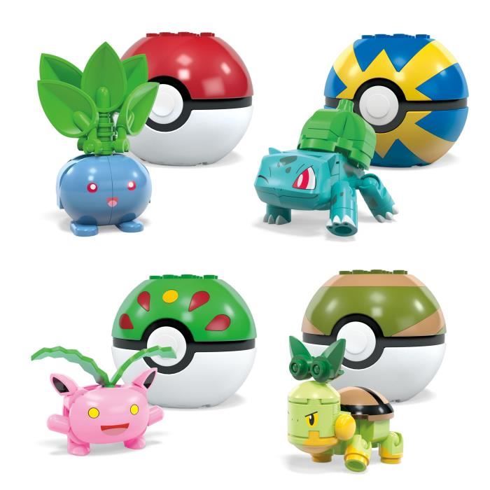 mega pokémon dresseur de pokémon type plante coffret de construction - vue 3
