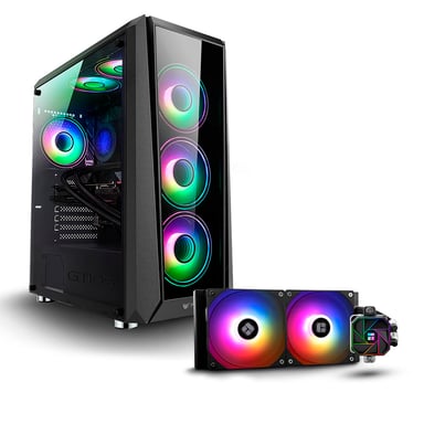 PC Gaming Racing Delta Intel i5-12600KF, RTX 5070 Ti 16GB, 32GB RAM, 2TB M.2, Raffreddamento Liquido 240mm, Windows 11 Pro, WiFi