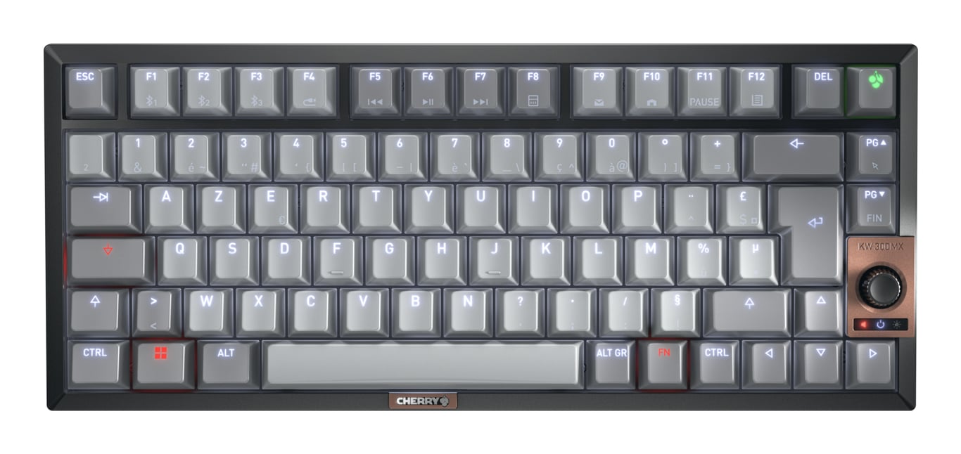 Clavier CHERRY KW 300W MX – USB & Bluetooth, AZERTY, Mécanique