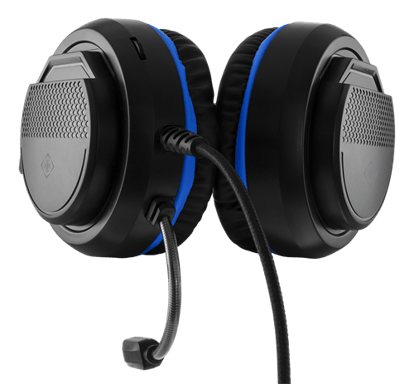 Deltaco Gaming - Cuffie da gioco stereo per PS5, altoparlanti stereo da 40 mm, microfono flessibile