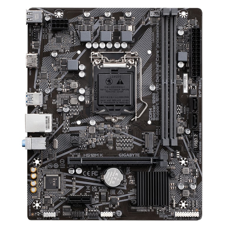 GIGABYTE H510M K 1.0 carte mère Intel B560 Express LGA 1200 Socket H5 micro ATX Neuf
