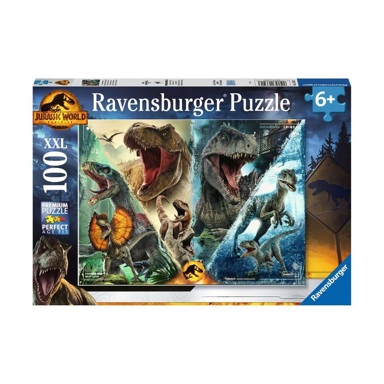 Puzzle 100 pièces : Jurassic World : Domination Ravensburger France - vue 2