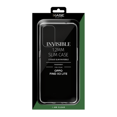 Guscio sottile e invisibile per OPPO Find X3 Lite 1,2 mm, trasparente