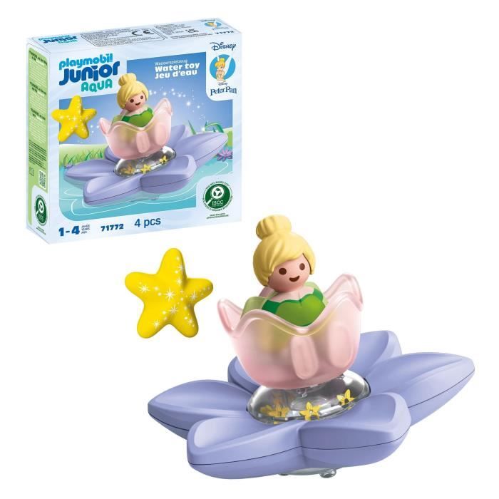 PLAYMOBIL JUNIOR 71772 Fée Clochette et fleur, Disney, 4 pieces, Des 12 mois - Neuf
