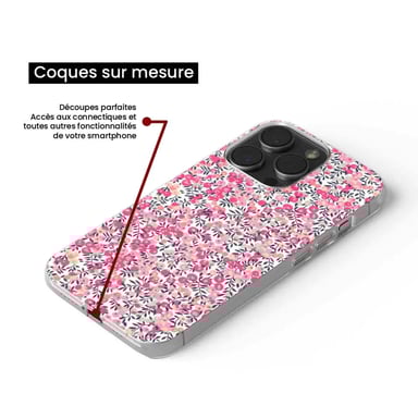 Coque en silicone - Compatible pour Apple iPhone 17 Pro Max - design liberty wiltshire rose