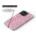 Coque en silicone - Compatible pour Apple iPhone 17 Pro Max - design liberty wiltshire rose