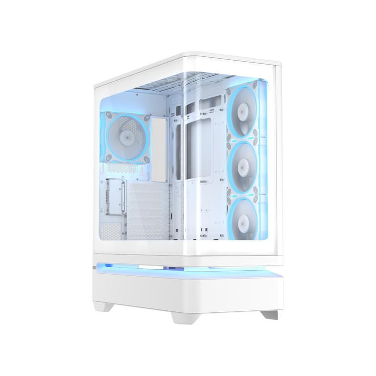 Boîtier PC ASUS PRIME AP304 TG ARGB verre trempé ARGB Mini ITX micro ATX ATX jusqu'à 7 slots 3 ventilateurs 120 mm 42 cm carte graphique hauteur ventirad 17 5 cm Neuf