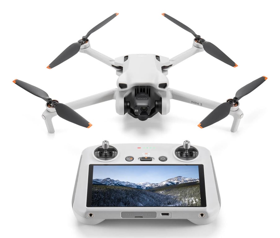 Drone DJI Mini 3 RC télécommande écran - vue 2