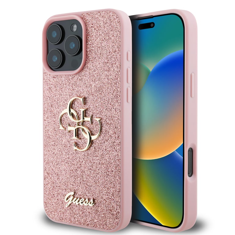 Guess 3666339328542 coque de protection pour téléphones portables 16 cm (6.3 ) Housse Rose Apple (brand) Apple iPhone 16 Pro