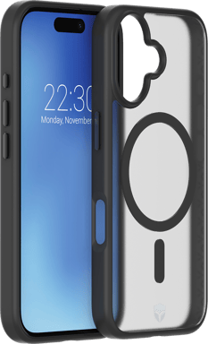 Coque renforcée MagSafe iPhone 16 AIR Frost 3m Noire + Garantie à vie Force Case