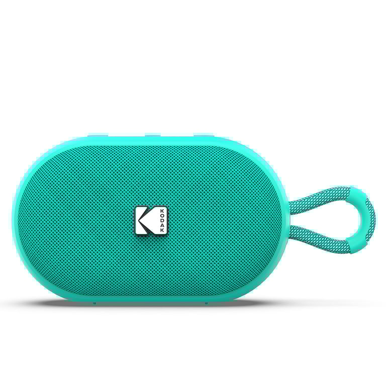 Kodak Enceinte Portable Sans Fil PWS 2284 Étanche IPX7 Bluetooth RMS TWS Stéréo Batterie 1500mAh Autonomie 10 12h Fonction Mains Libres Sangle Silicone Câble Type C Inclus Neuf