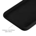 Coque silicone unie Soft Touch Noir compatible Apple iPhone 12 iPhone 12 Pro