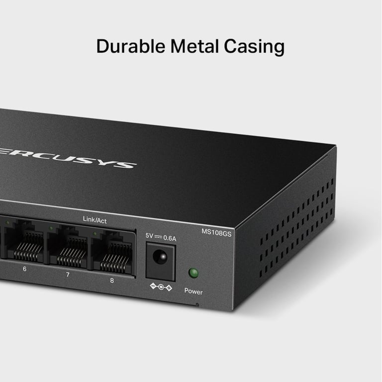 Mercusys MS108GS commutateur réseau Non géré Gigabit Ethernet 101001000 Neuf - vue 3