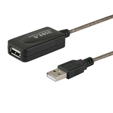 Savio CL-76 câble USB USB 2.0 5 m USB A Noir