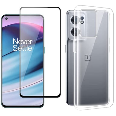 OnePlus Nord CE 2 5G tpu shell y vidrio completo negro