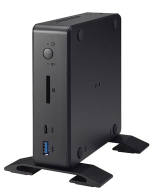 Shuttle Nano PC NC10U7 , Intel i7-8565U, 1x HDMI, 1x DP, 1x 2,5'', 1x M.2, 1x LAN, 1x COM, WiFi, funzionamento 24/7, attacchi VESA
