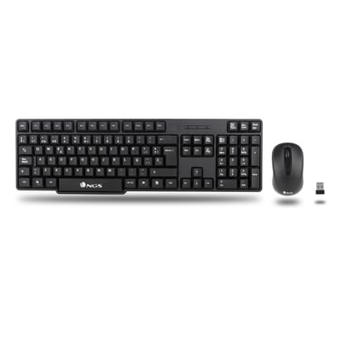 NGS ??EUPHORIA KIT FRENCH clavier Souris incluse Universel RF sans fil AZERTY Français Noir