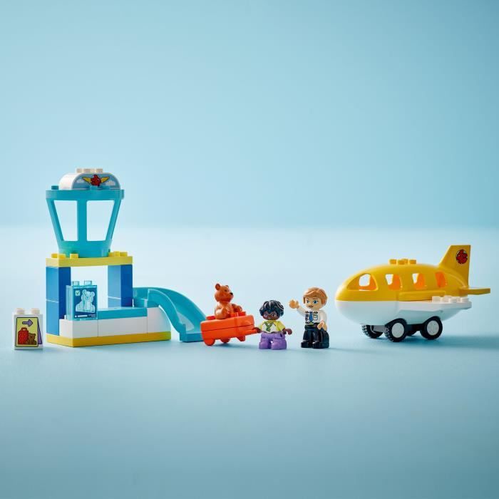 DUPLO Ma Ville 10443 Premiere Fois A l'Aéroport - Jouet De Construction Des 2 Ans - Neuf