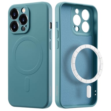 imoshion Coque Couleur avec MagSafe pour Apple iPhone 13 Pro - Smoke Green