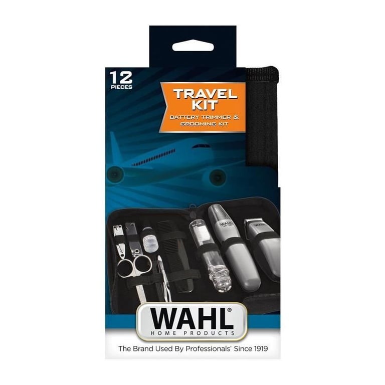 Kit de voyage barbe WAHL TRAVEL KIT Tondeuse à pile Coupe poils nez / oreilles 6 réglages - vue 4