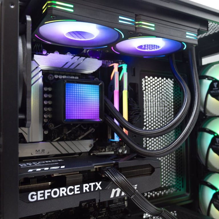 PC Gaming PcCom Imperial Ryzen 7 DDR5 SSD NVMe RTX 5070 12 Go GDDR7 Windows 11 Home Neuf - vue 3