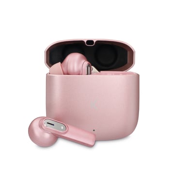 Ksix Spark Casque Sans fil Ecouteurs Appels/Musique Bluetooth Rose