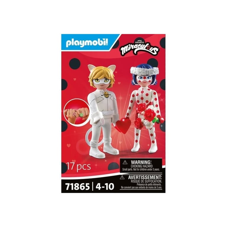 PLAYMOBIL 71865 Mariage Ladybug & Chat Miraculous 17 pièces Dès - vue 3