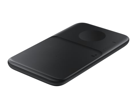Samsung EP-P4300TBEGEU cargador de dispositivos móviles Auriculares, Smartphone, Smartwatch Negro Carga inalámbrica Carga rápida Interior