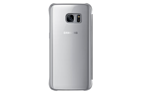 Samsung Galaxy S7 Clear View Cover - Plata