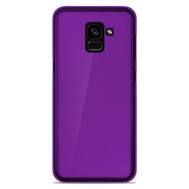 Coque silicone unie compatible Givré Violet Samsung Galaxy A8 Plus 2018