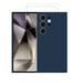 EVETANE Coque Samsung Galaxy S24 Ultra Silicone liquide Bleu Marine + 2 Vitres en Verre trempé Protection écran Antichocs
