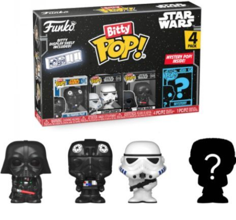 Funko Star Wars Pack 4 Figurines Bitty POP! Darth Vader 2 5 cm - vue 2