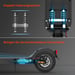 isinwheel E9T Max Monopattino elettrico con ABE, motore da 500 W, batteria da 36 V 10 Ah, monopattino pieghevole per adulti da 10 pollici con freno a disco