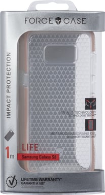 Bigben Connected FCLIFEGS8P funda para teléfono móvil 14,7 cm (5.8'') Rosa, Transparente
