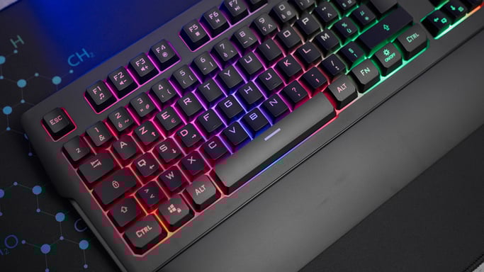 G-Lab Keyz Palladium USB Tastiera QWERTY francese nera