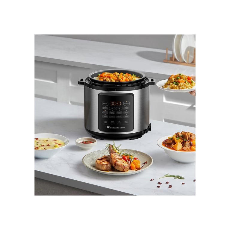 Multicuiseur Continental Edison CEMCSP10006L – 6 L, 1000 W, Autocuiseur Sous Pression - vue 4