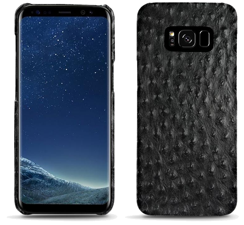 Coque cuir Samsung Galaxy S8+ - Coque arrièreNoir