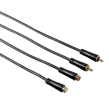 Hama 00122286 câble audio 3 m 2 x RCA Noir