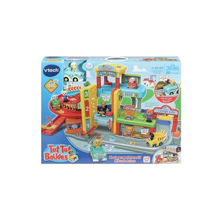 VTECH TUT TUT BOLIDES MAXI GARAGE INTERACTIF MÉCANO ANIMO +THÉO FAN DAUTO - vue 3