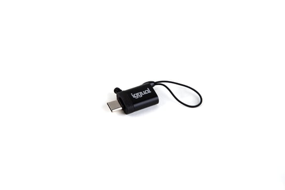 iggual IGG318409 adaptador de género de cable USB C a USB-A 3.1 Negro