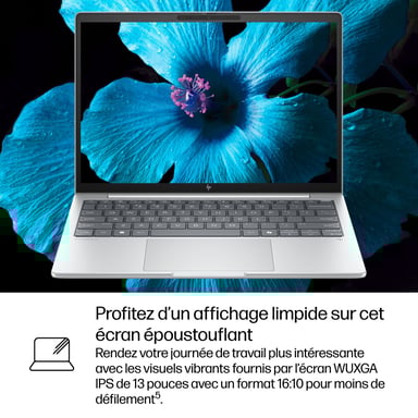 HP EliteBook 8 G1i 13 inch Notebook AI PC Wolf Pro Security Edition Intel Core Ultra 5 225U Portátil 33,8 cm (13.3'') WUXGA 16 GB LPDDR5x-SDRAM Wi-Fi 7 (802.11be) Windows 11 Pro